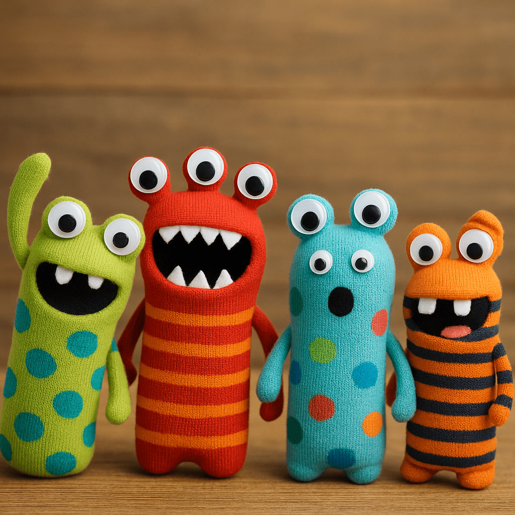 Fabrique ton monstre chaussette